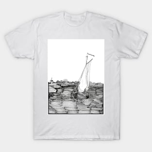 Setting Sail Netherlands Travel Art T-Shirt